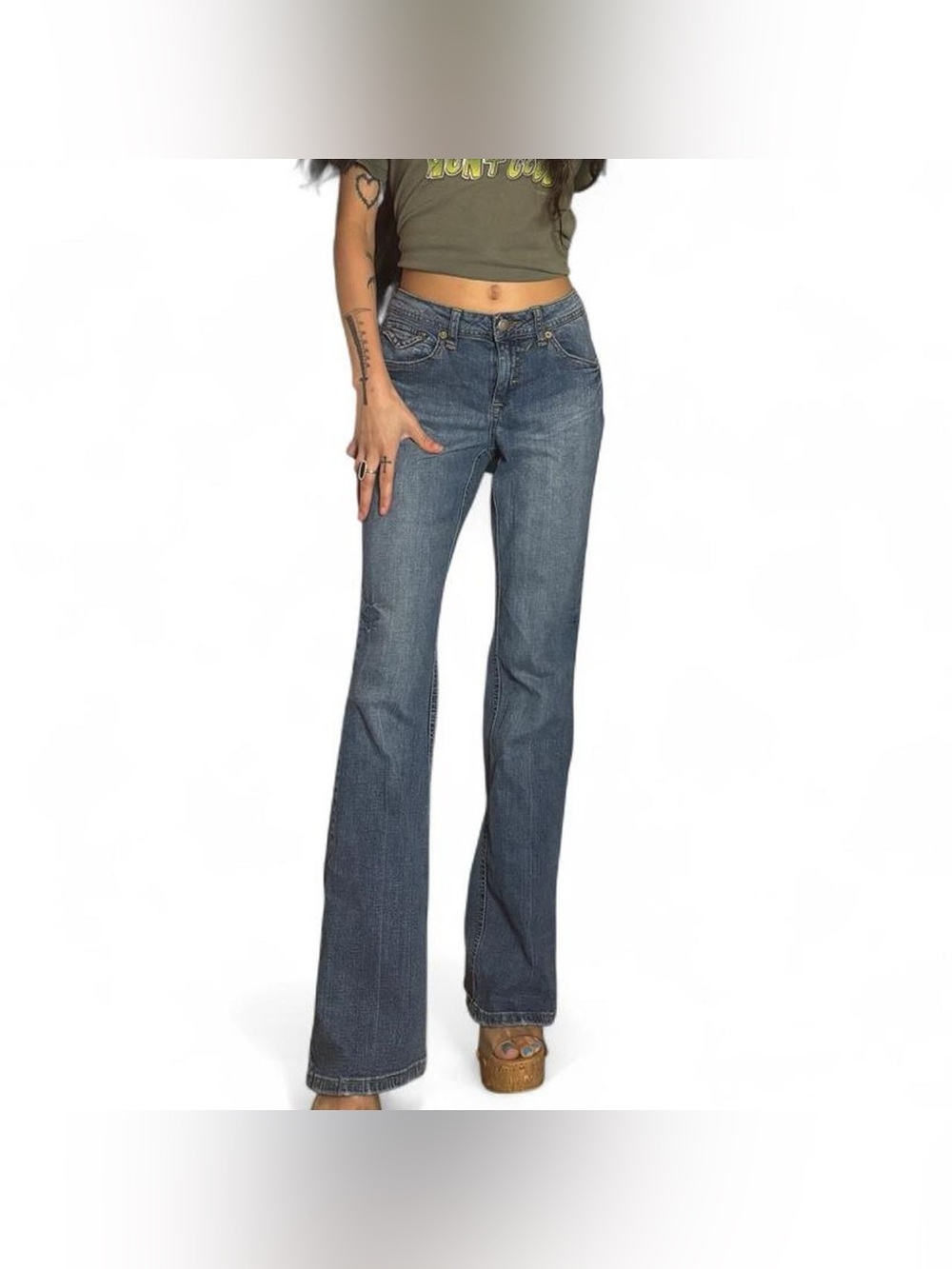 Y2K Low-Mid Rise Denim Jeans by MixIt